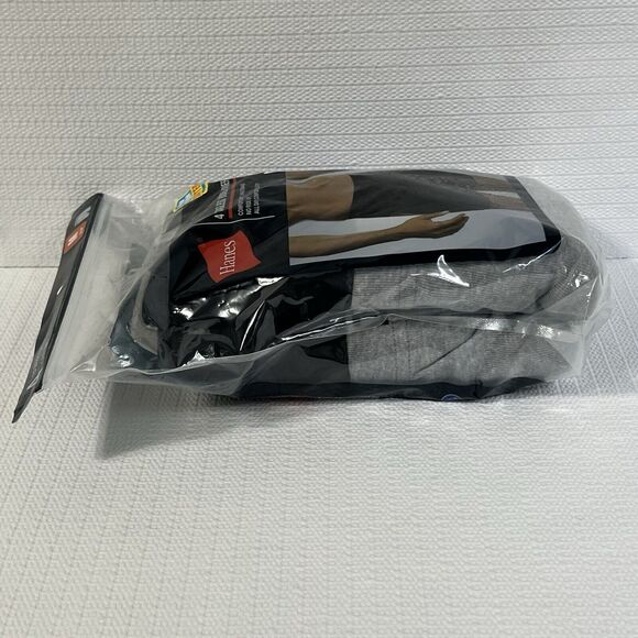 HANES 4 Pack Tagless Underwear Men's M Black Gray Comfort Waistband No Ride Up - Picture 5 of 16